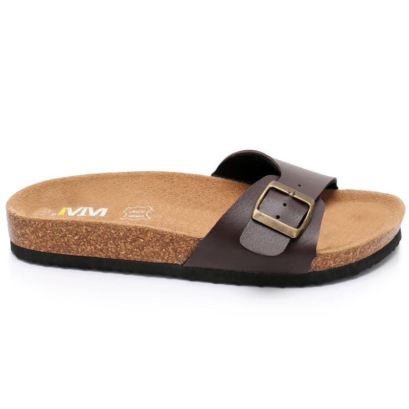 WTW Women's Cork Footbed Sandals Cow Suede Slide Sandals for Women with Adjustable Strap Buckle Open Toe Beach Sandals - Image 3